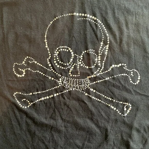 NWOT Size XL Libertine for Target black tank with skull and crossbones sequins - Picture 8 of 8